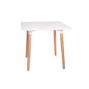 Ver imagem 2 de Kit Mesa Jantar Eiffel 80x80 Branca + 2 Cadeiras Charles Eames - Branca