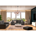 Ver imagem 3 de Lustre Pendente de Cristal Candelabro Maria Tereza Nice 12 lâmpadas E14 Bivolt:Champagne/110V/220V