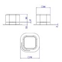 Ver imagem 2 de Acionamento Monocomando Quadrada Deca You Inox 4990.inx105