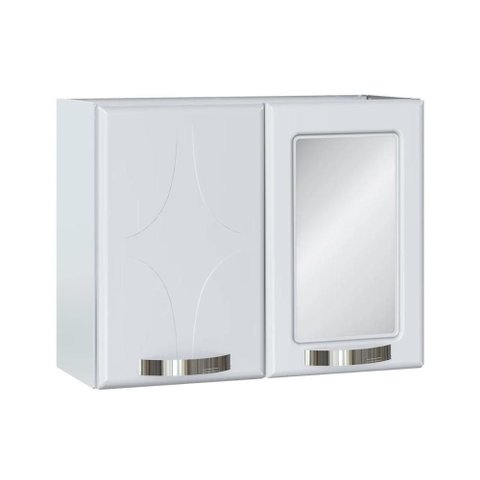 Espelheira de Banheiro Rubi 70cm Branco - Telasul