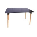 Ver imagem 4 de Kit Mesa Jantar Retangular 120x80cm Preta + 4 Cadeiras Botonê Eiffel Preta