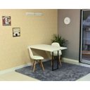 Ver imagem 1 de Kit Mesa Dobrável Retrátil 120x75 Branca + 2 Cadeiras Charles Eames Botonê - Branca