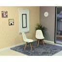Ver imagem 4 de Kit Mesa Dobrável Retrátil 120x75 Branca + 2 Cadeiras Charles Eames Botonê - Branca