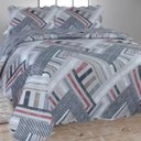 Ver imagem 1 de Colcha Cobre Leito Ultrassonic Dupla Face Estampada Casal 220x240cm - Olinda