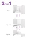 Ver imagem 6 de Berço Mini Cama 3 em 1 em Madeira Faz de Conta Espresso Móveis Branco