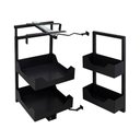 Ver imagem 1 de Coluna Baixa Preto Masutti Copat 6460 - 04 Bandejas - 355 X 640-830 X 505 Mm