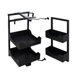 Coluna Baixa Preto Masutti Copat 6460 - 04 Bandejas - 355 X 640-830 X 505 Mm