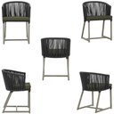 Ver imagem 6 de Mesa com 4 Cadeiras e Noronha Estofado 13 Trama Original Preto