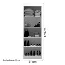 Ver imagem 4 de Armário Multiuso Lavanderia 2 Portas 1,78m Lumina Branco