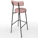 Ver imagem 7 de Kit 03 Banquetas Alta Bar Cozinha Sala de Jantar Aço Milão L02 Linho Rosa - Lyam Decor