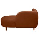 Ver imagem 5 de Banqueta Sofá Recamier Divã Siena Recepção e Clínica Bouclê:terracota