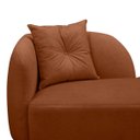 Ver imagem 3 de Banqueta Sofá Recamier Divã Siena Recepção e Clínica Bouclê:terracota