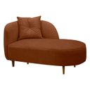 Ver imagem 2 de Banqueta Sofá Recamier Divã Siena Recepção e Clínica Bouclê:terracota