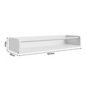 Ver imagem 4 de Nicho Prateleira Parede Mdf 62cm Porta Livros Infantil Bebê Quarto Brinquedos Decorativo - Branco