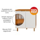 Ver imagem 4 de Balcao com Tampo Banheiro 2 Portas 80 cm MDF Bari Freijo Off Acetinado Poliman