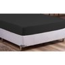 Kit Lençol Casal Queen 2 pçs com Elástico Preto Casen - 4