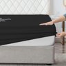 Kit Lençol Casal Queen 2 pçs com Elástico Preto Casen - 5