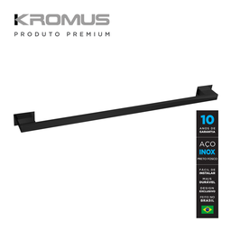 Kit Banheiro 4 Peças Inox Preto Fosco - Kromus Kitrt4b - 6
