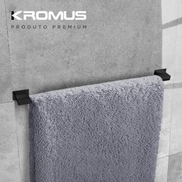 Kit Banheiro 4 Peças Inox Preto Fosco - Kromus Kitrt4b - 11