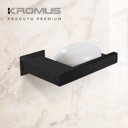 Kit Banheiro 4 Peças Inox Preto Fosco - Kromus Kitrt4b - 9