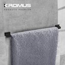 Ver imagem 3 de Kit Banheiro 4 Peças Inox Preto Fosco - Kromus KITRT4B