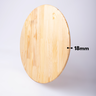 Tampo Redondo 60cm de Madeira Pinus Envernizado 18mm - 3