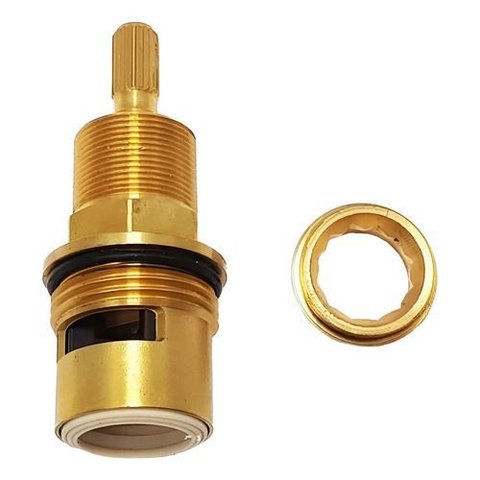 Reparo Cerâmico 1/4 Volta Direito Registro Pressão Fabrimar Dourado, Dourado-escuro