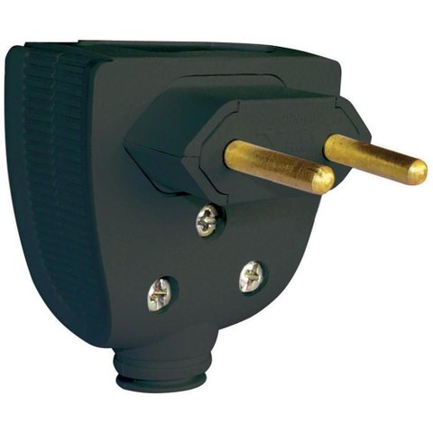 Plugue 2p 10 Ampères Preto - 615850 - Pial Plug 2p 10a Preto 650651/615850 Pial Pial-plugues