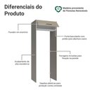 Ver imagem 3 de Porta-geladeira 83 Cm 1 Porta Basculante Crema/branco/crema Agata Madesa
