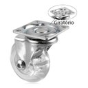 Ver imagem 3 de Roda Rodinhas Giratória Giratórias Sem Trava 8 Un 50mm AJB Rodizio com Rolamento Giratório