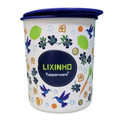 Ver imagem 1 de Tupperware Lixinho de Pia Floral com Tampa Azul Tupperware Lixinho de Pia Floral com Tampa Azul