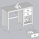 Ver imagem 6 de Armario 2 Pt Mesa Escrivaninha 2 Gv Madeira Maciça Freijo Milani Store