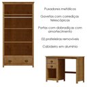 Ver imagem 4 de Armario 2 Pt Mesa Escrivaninha 2 Gv Madeira Maciça Freijo Milani Store