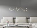 Ver imagem 2 de Pendente Organic 250 Preto Led Taschibra 45w 3000k Luz Quente