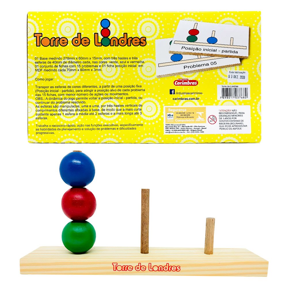 Brinquedo Educativo Infantil Torre de Londres Carimbras 4850 - 3