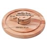 Tábua Para Churrasco Redonda Porta Espeto Em Madeira - 2