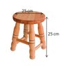 Banquinho Madeira Banco Banqueta Mocho P - 2