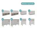 Ver imagem 7 de Cozinha Completa Atlanta 16 Portas 4 Gavetas 330cm Branca Móveis Carraro