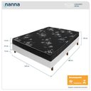 Ver imagem 3 de Cama Box Branca + Colchão Viúva Andes Preto Bordado Espuma D20 128x188x49cm