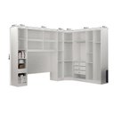 Ver imagem 5 de Guarda-Roupa Casal 11 Portas 5 Peças Modulado Cairo Branco/Neve