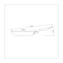 Ver imagem 2 de Frigideira Tramontina Loreto em Aluminio Antiaderente Starflon T1 e Cabo Baquelite 22