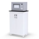 Ver imagem 1 de Balcão Armário para Cozinha Vitória Branco 2 Portas com Tampo Onix Ajl Móveis