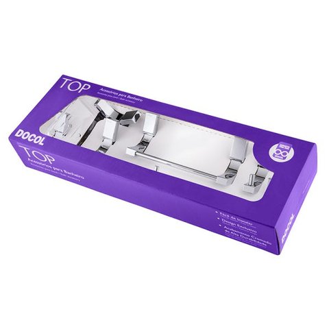 Kit Acessórios 5 Peças Docol Top Chrome