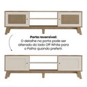 Ver imagem 5 de Rack com Painel para Tv até 75 Polegadas Tauari C/ Suporte para Tv 2 Portas Carvalho/off White - Pnr