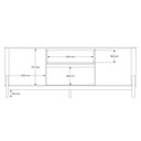 Ver imagem 5 de Rack Gliss para Tv até 75 Polegadas 2 Portas 1 Gaveta Off White/jequitibá - Lukaliam