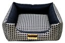 Ver imagem 2 de Cama Quadrada para Cachorro ou Gato Luppet Luxo Preto Vime:m