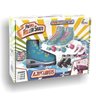 Roller Patins Infantil 4 Rodas - 3 Tamanhos Com Ajuste 31-42 - Azul claro - 35-38 - 3