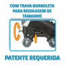 Patins Roller Infantil 4 Rodas - 3 Tamanhos Com Ajuste 31-42 - Branco - 35-38 - 2