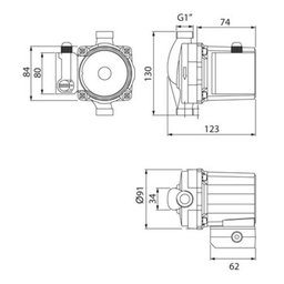 Bomba de Circulação de Água BCL6 220V 50 Litros 100W Lorenzetti - 2