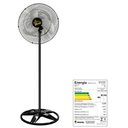 Ver imagem 1 de Ventilador Oscilante de Coluna Gold Grade Aço 60cm Preto Bi-Volt - Ventidelta.